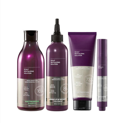 MyHairGroot. Thickening Serum, Shampoo, Conditioner, and Scalp Treatment Set for Hair Loss